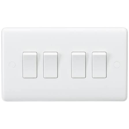 D1-004 10A 4 Gang 2 Way Modular Switch