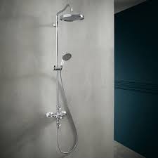 Brass Divert Ss Pipe With Plastic 8 Inch Shower Head And Small Plastic Hand Shower