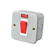 FE417 V7 Gray V7-043 45A Switch with Neon Indicator