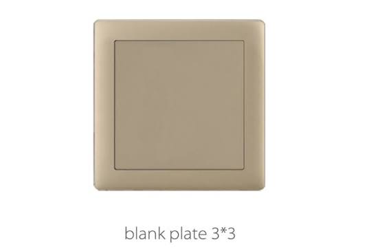 FE483 V1 Matte Golden V1-031 Blank Plate 3×6