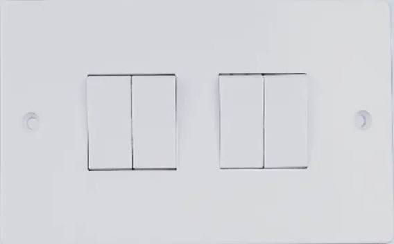 R085 MODI Bakelite 10A 6 Gang 2 Way Plate Switch MD-HWD5005 – Heavy Duty Wall Switch