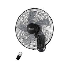 Q208 V.MAX 18 Inch Remote Wall Fan V-HWF3007 White High Speed Oscillating Wall Fan