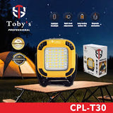 Toby’s CPL-T32 Rechargeable LED Light with Magnetic Base, Adjustable Brightness & SOS Mode