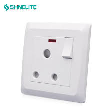 R402 V6 White V6-036 13A 1 Gang Switch + Socket with Neon – Modular Switch Socket