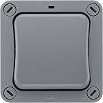 FE366 V7 Gray V7-002 1 Gang 2 Way Plate Switch