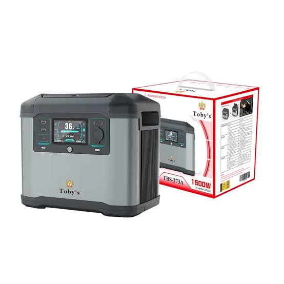 Toby’s TBS 273A (P15) Portable Power Station – 1500W, 278100mAh
