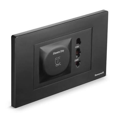 FE486 V1-038 Black Shaver Socket 3×3 Module
