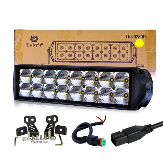 Toby’s 11-Inch 80W Double-Row Spot LED Light Bar – IP68 Waterproof