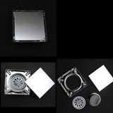 MODI Stainless Floor Tile Drain MD-HWS9006 15×15CM Bathroom Tile Insert Floor Drain