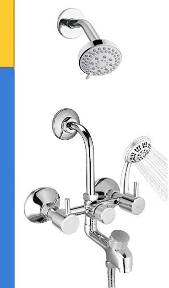 Como CMX-03 Round Head Shower Kit with Mixer – Complete Bathroom Shower Set