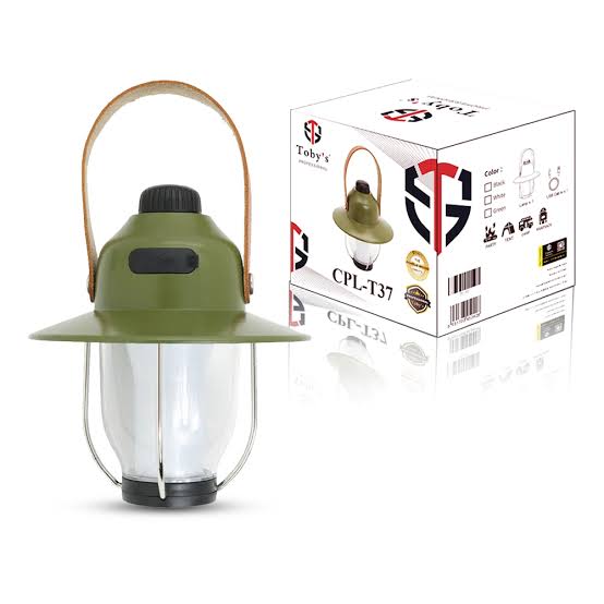Toby’s CPL-T37 PRO Rechargeable Waterproof Camping Lantern with 5 Modes & 1200mAh Battery