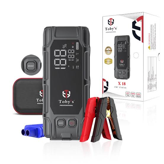 Toby’s X18 Jump Starter for Cars 16000mAh 59.2Wh Power Bank for Electronic Devices