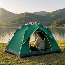 Toby’s New 2–3 Person Automatic Pop Up Camping Tent – JSC42 Green Outdoor Tent