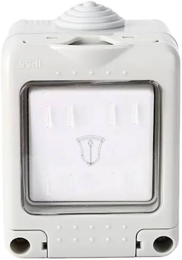 FE530 VMAX Waterproof V-HWD4016 Doorbell Switch Socket Weatherproof Electrical Bell Push Switch