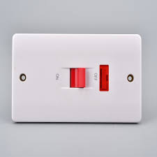 R089 MODI Bakelite 45A 1 Gang Double Pole Switch with Neon 3x6 MD-HWD5009 – Heavy Duty 250V Wall Switch