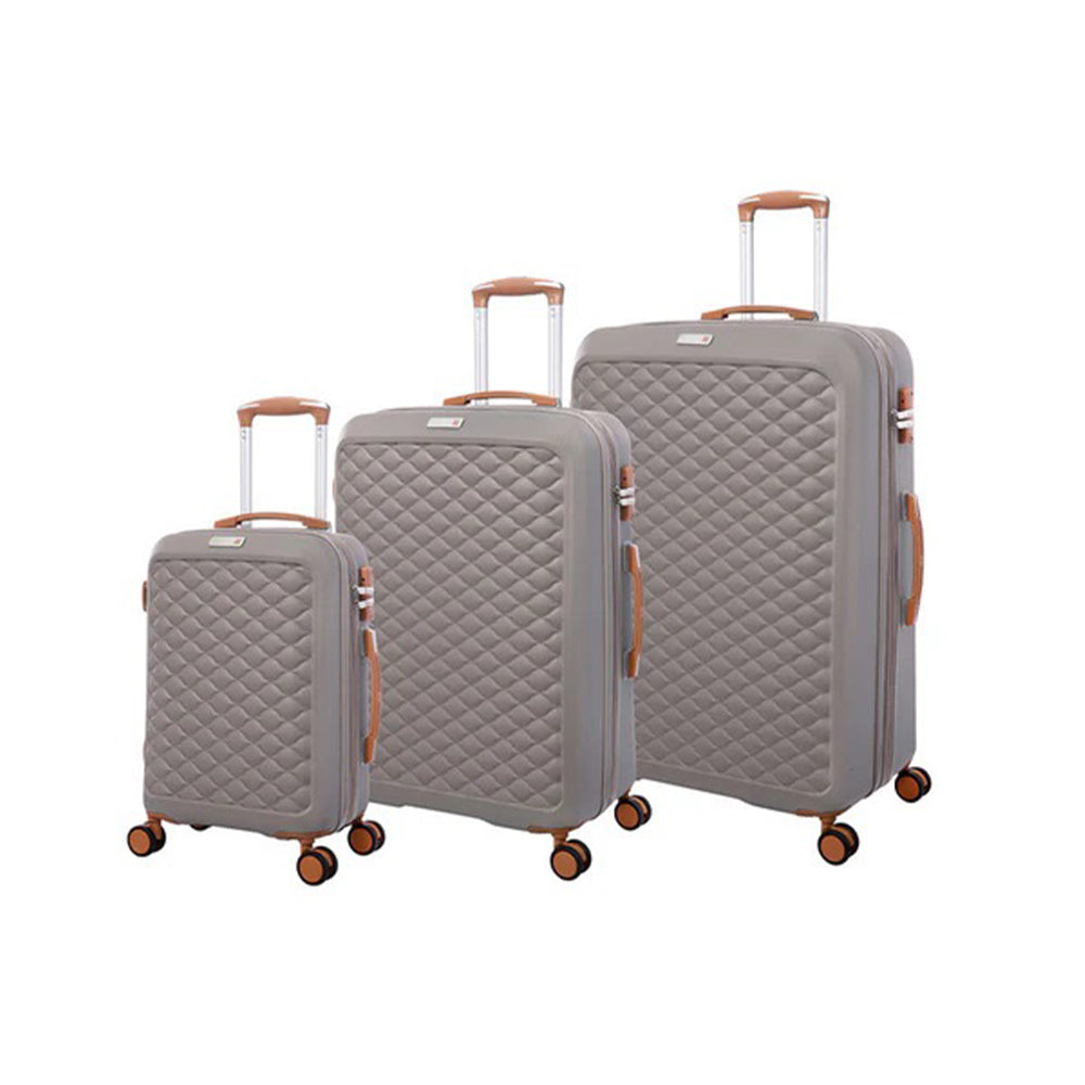 It Luggage Warm Gray 3 Piece Trolley Set