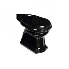 Retro Close Coupled Wc Floor Trap Toilet Black BuyonBudget
