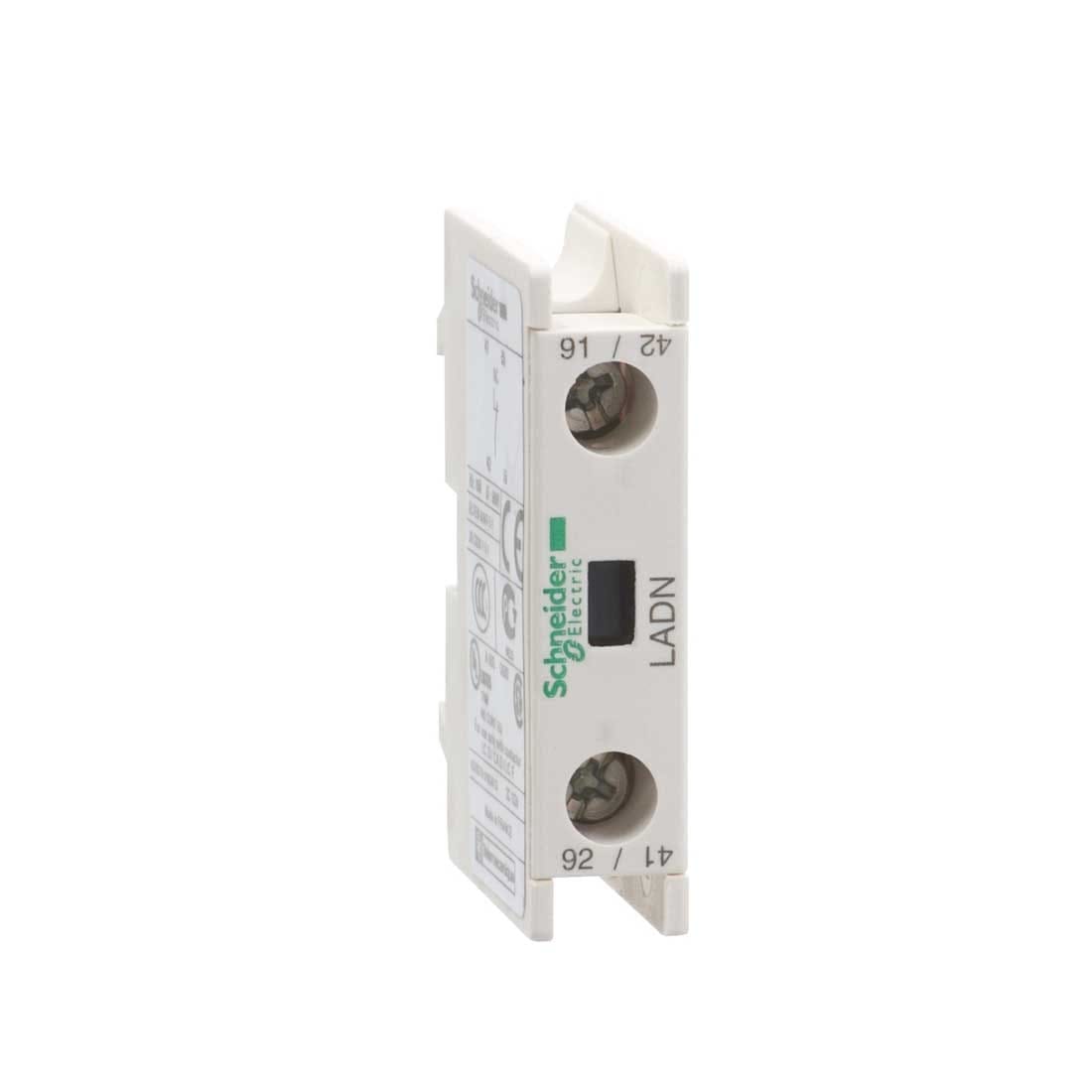 SCHNEIDER – Auxiliary Contact Block, 1 No, Screw-Clamps Terminals, Supplier Part Number: LADN10 Qatar