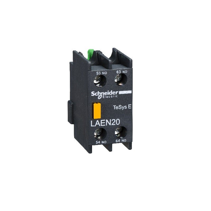 SCHNEIDER – Auxiliary Contact Block, 1 No + 1 NC, Screw-Clamps Terminals, Supplier Part Number: LAEN11 Qatar