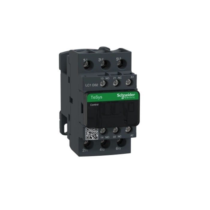 SCHNEIDER – Magnetic Contactor, 3P(3 No), AC-3, = 440 V 32 A, 48V AC Coil, Supplier Part Number: LC1D32E7 Qatar