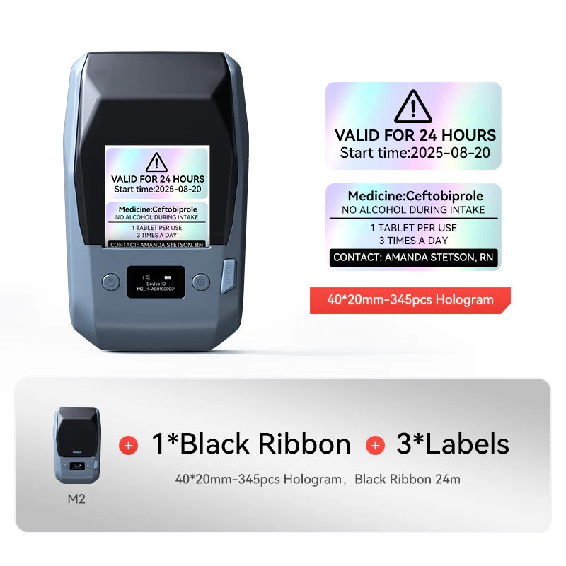 NIIMBOT M2 Thermal Transfer Label Maker, Smart Color Printing