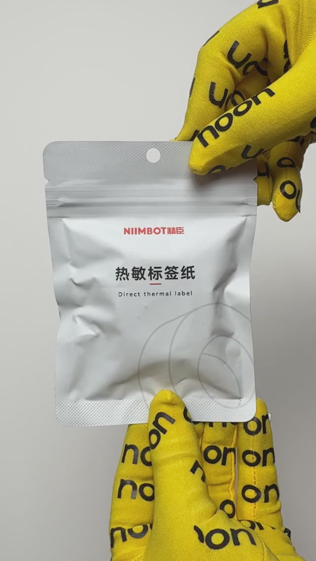 D11/D110/D101 Waterproof White Thermal Label Tape 12×30 mm for Barcode Printing