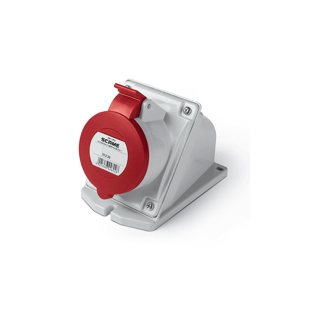 Scame Wall Socket Angled 32a