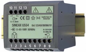Gossen Metrawatt SINEAX U554 AC Voltage Transducer, RMS, with Various Characteristics QATAR