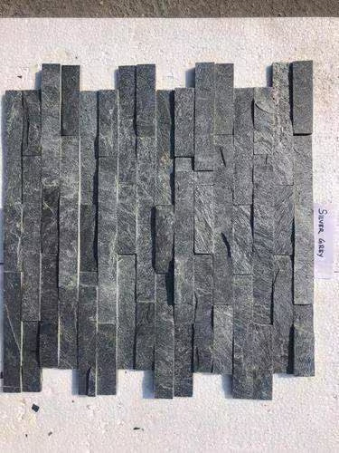 Tile Black Culture Stone 13SP (5 Strips)600x150