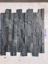 Tile Black Culture Stone 13SP (5 Strips)600x150