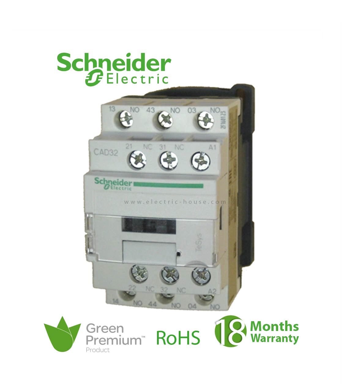 SCHNEIDER – Control Relay 10 A, 3No + 2Nc 220V AC Co, Tesys D, Supplier Part Number: CAD32M7 Qatar