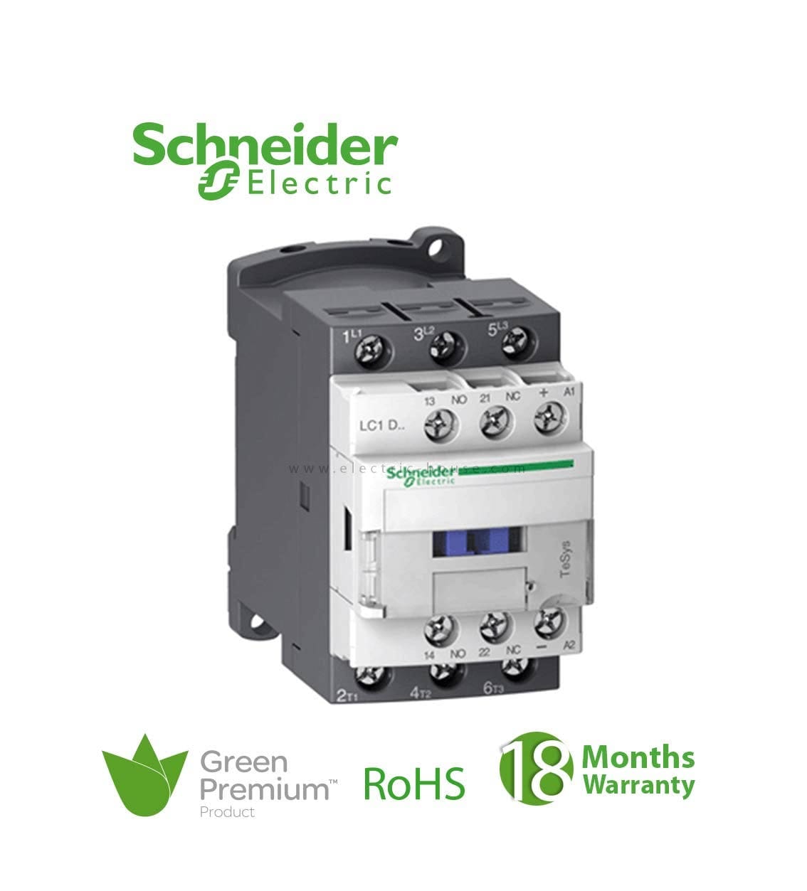 SCHNEIDER – Tesys D Contactor, 3P(3 No), AC-3, = 440 V 38 A, 220 V AC 50/60 Hz Coil, Supplier Part Number: LC1D38M7 Qatar
