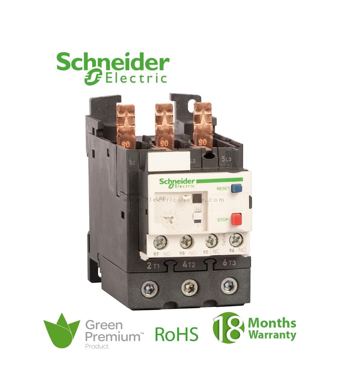SCHNEIDER – Tesys LRD Thermal Overload Relays, 37-50 A, Class 10A, Supplier Part Number: LRD350 Qatar
