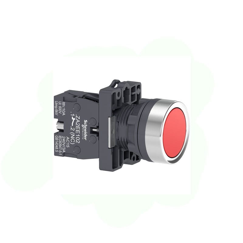 SCHNEIDER – Push Button, Spring Return, 1No, Flush, Red, Supplier Part Number: XA2EA42 Qatar