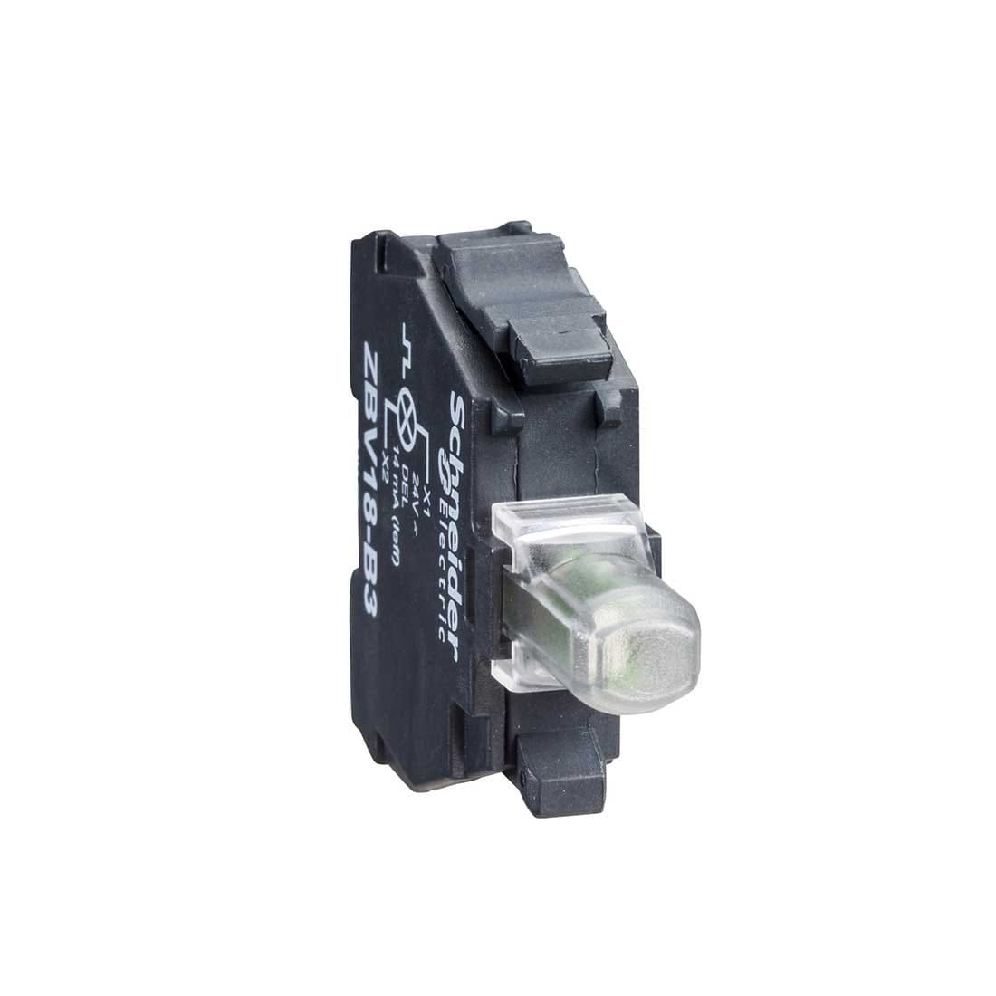 SCHNEIDER – Orange Light Block For Head ?22 Integral Led 24V Screw Clamp Terminals, Supplier Part Number: ZBVB5 Qatar