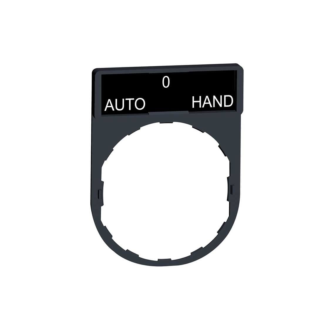 SCHNEIDER – Legend Holder 30 x 40mm With Legend 8 x 27mm With Marking Auto-O-Hand, Supplier Part Number: ZBY2385 Qatar