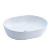 Alto white rounded counter top wash basin