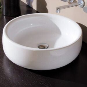 COUNTER TOP WASH BASIN WHITE GLOSSY COLOR