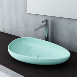 Bowl Washbasin Mat Mint Green Color