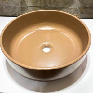 Ciotola Wash Basin Nut Brown Color
