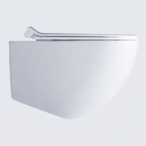 Wall Hung Rim Away WC Toilet White Color