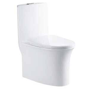 One Piece Toilet Rimless Toilet white Color