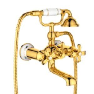 Queen Bath Shower Mixer Zirconium Gold Color
