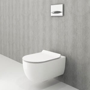 Rimless Wall Hung Toilet White Color