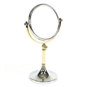 Round Stand Mirror Gold Color