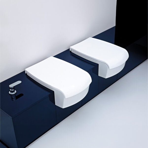 Thermosetting Wrapping Seat & Cover For WC - Glossy White UNACW02