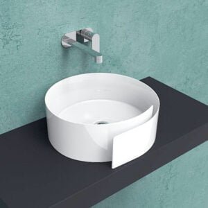 Monoroll Counter Top Wash Basin 440x170MM - Glossy White