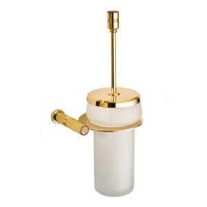 Wall Mounted Toilet Brush Holder Gold Color