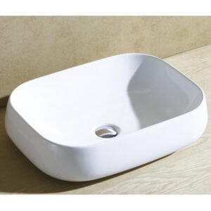 Wash basin white square