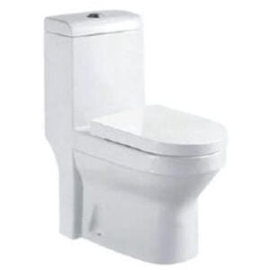 Washdown-One-Piece-Toilet-S-Trap White Color